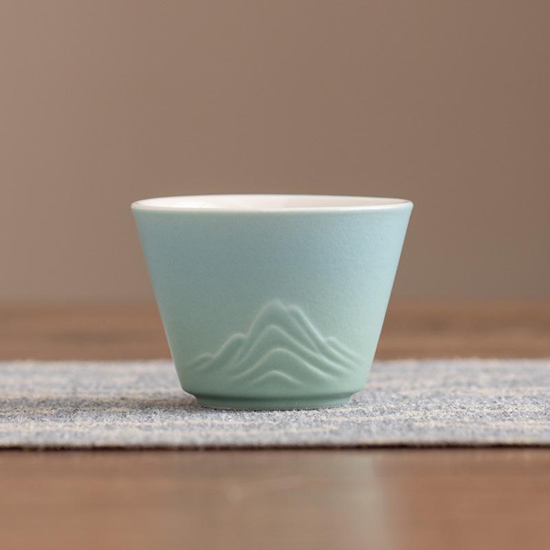 

Чайный набор Кунг-фу «Тысяча ли Цзяншань» в стиле легкой роскоши, чаша гайвань Саньцай для заваривания чая, чайная чашка, чашка мастера, высококлассный продукт Гочао