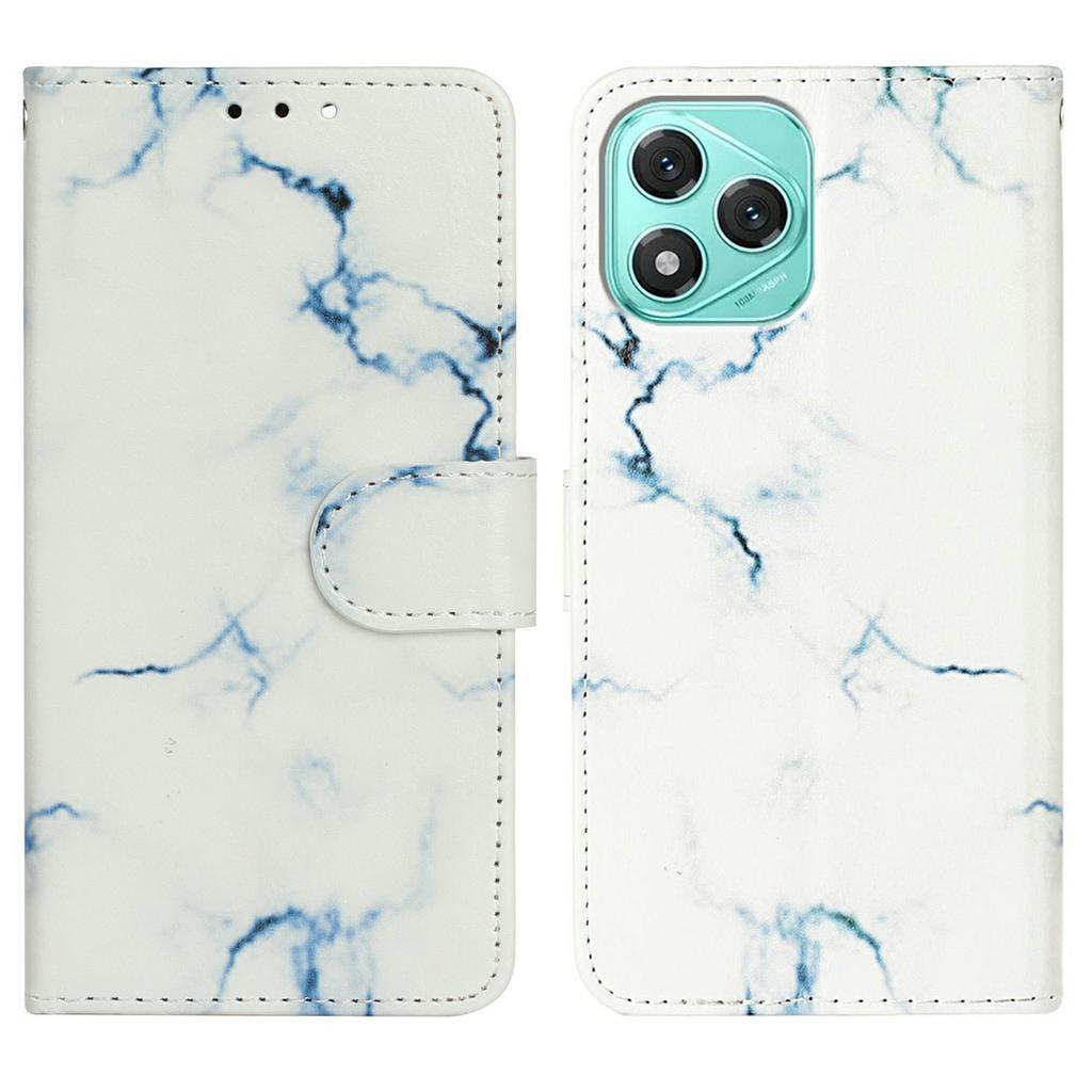 For Honor 400 Lite 5G Stand Case Marble Painted Folio Flip Leather Wallet Phone Cover