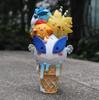 Cute Kawaii  Pikachu Snorlax Psyduck Bulbasaur Icecream Figure Toys for Girls