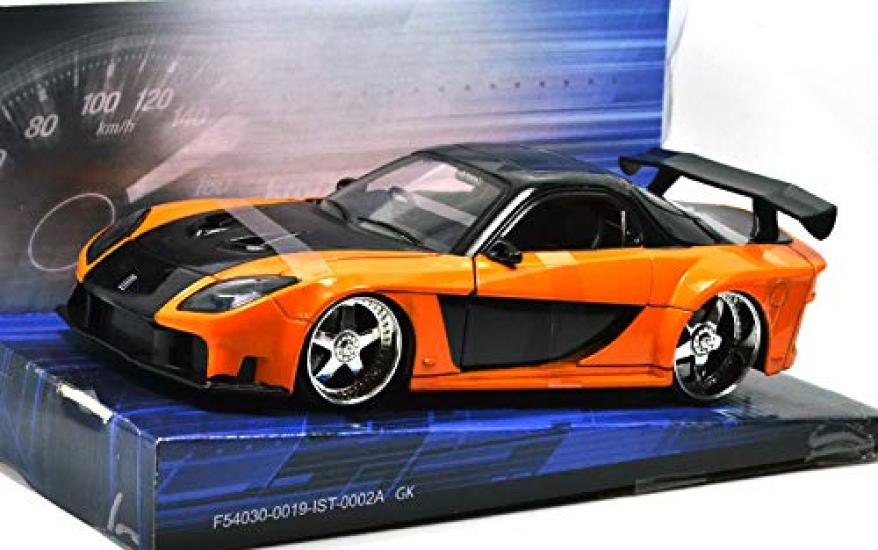 Jada TOYS SCALE FAST AND THE MAZDA Jada TOYS Scale and MAZDA 124 "THE FURIOUS" "HAN'S RX-7" 124 "Fast Furious" "HAN'S RX-7"