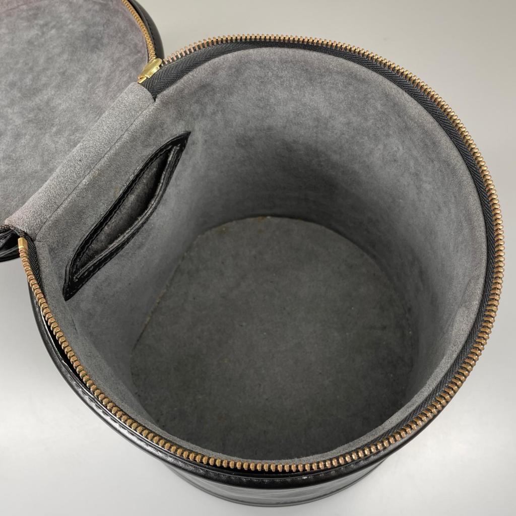 LOUIS VUITTON Epi Cannes Vanity Handbag black Women used