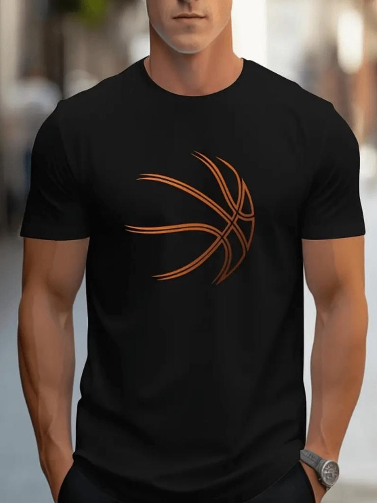 Basketbal print unisex zomer T-shirt