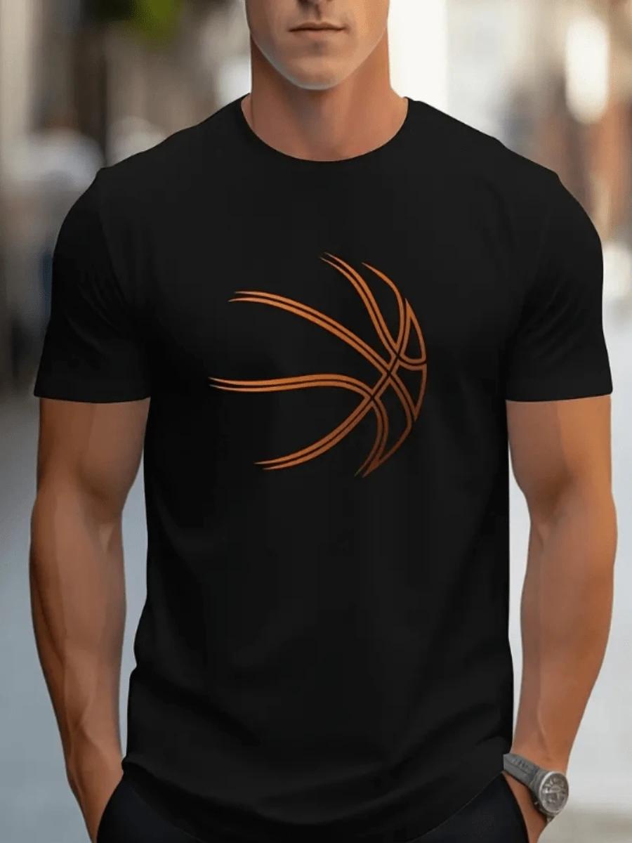 Basketball print unisex summer T-shirt S