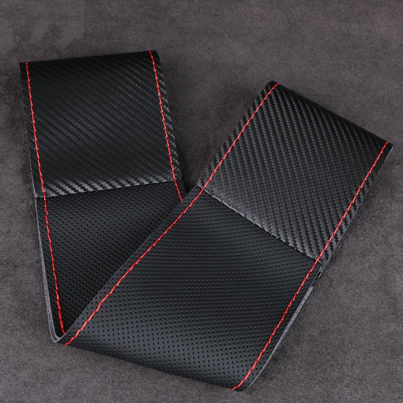 2026 Hot For Volkswagen VW High-End Carbon Fiber Car Steering Wheel Cover Soft Durable Artificial Leather Universal Luxury Autom