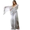 Women Gossamer Ghost Costume Gothic Victorian White Fancy Dress
