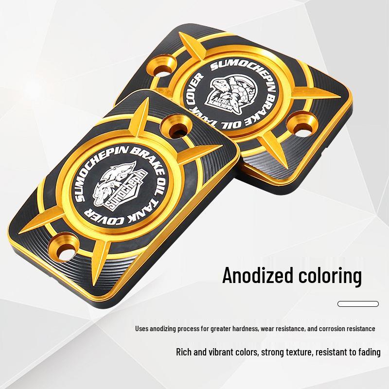 Motorcycle Oil Pump Cover & Brake Fluid Reservoir Cap for Honda Cub CC110