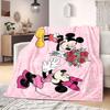 Mickey Flannel Blanket for Bedrooms Sofas Beds Chairs Picnics Travel Cartoon Print Home Decor Unique Gift Various Sizes