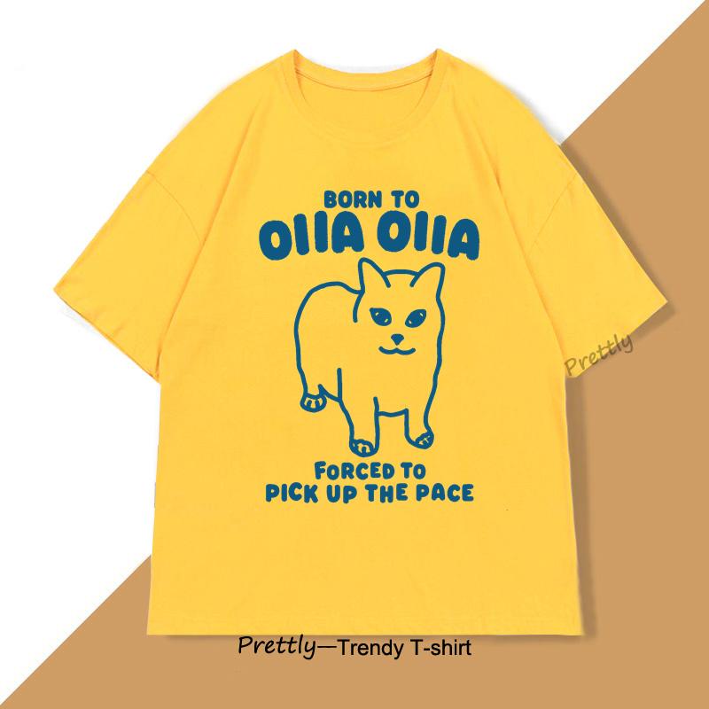 

OIIA Spinning Cat Meme Funny T-Shirt Unisex Classic Fit Cotton Retro Animal Tee 90s Trendy Round Neck Short Sleeved T Shirt XXXL жёлтый