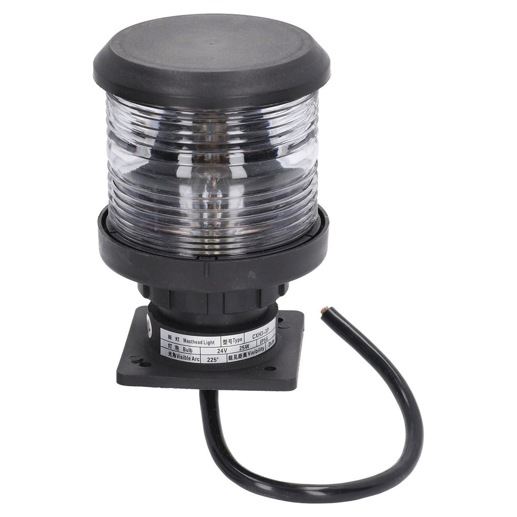25W LED Marine Navigation Boat Light 2n.m 225° Visibility IP56 Waterproof Masthead Deck Lamp