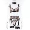 Zebra Pattern Mesh Lingerie - Sexy Three-Piece Set Available Now