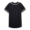 Men Summer T-shirt Pullover Short Sleeves Color Matching Buttons Single-breasted Daily Wear Loose Mid Length Men Baseball Uniform Male Clothes