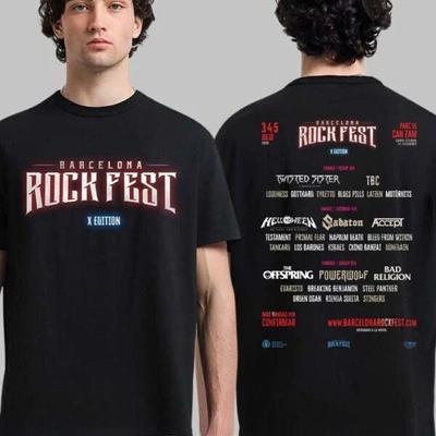 Barcelona Rock Fest 2026 T-shirt Double Face Unisexe