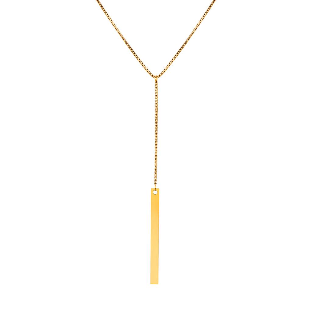 Modeschmuck Y-förmige Quaste Halskette Kasten Kette Damen Accessoires 1572