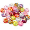 40pcs 12mm Mix Colors Star Round Moon Style Flat Back Resin Cabochon For Bracelet Earrings Accessories