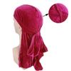Men Unisex Women Velvet Breathable Bandana Hat Turban Caps Doo Headwear Durag