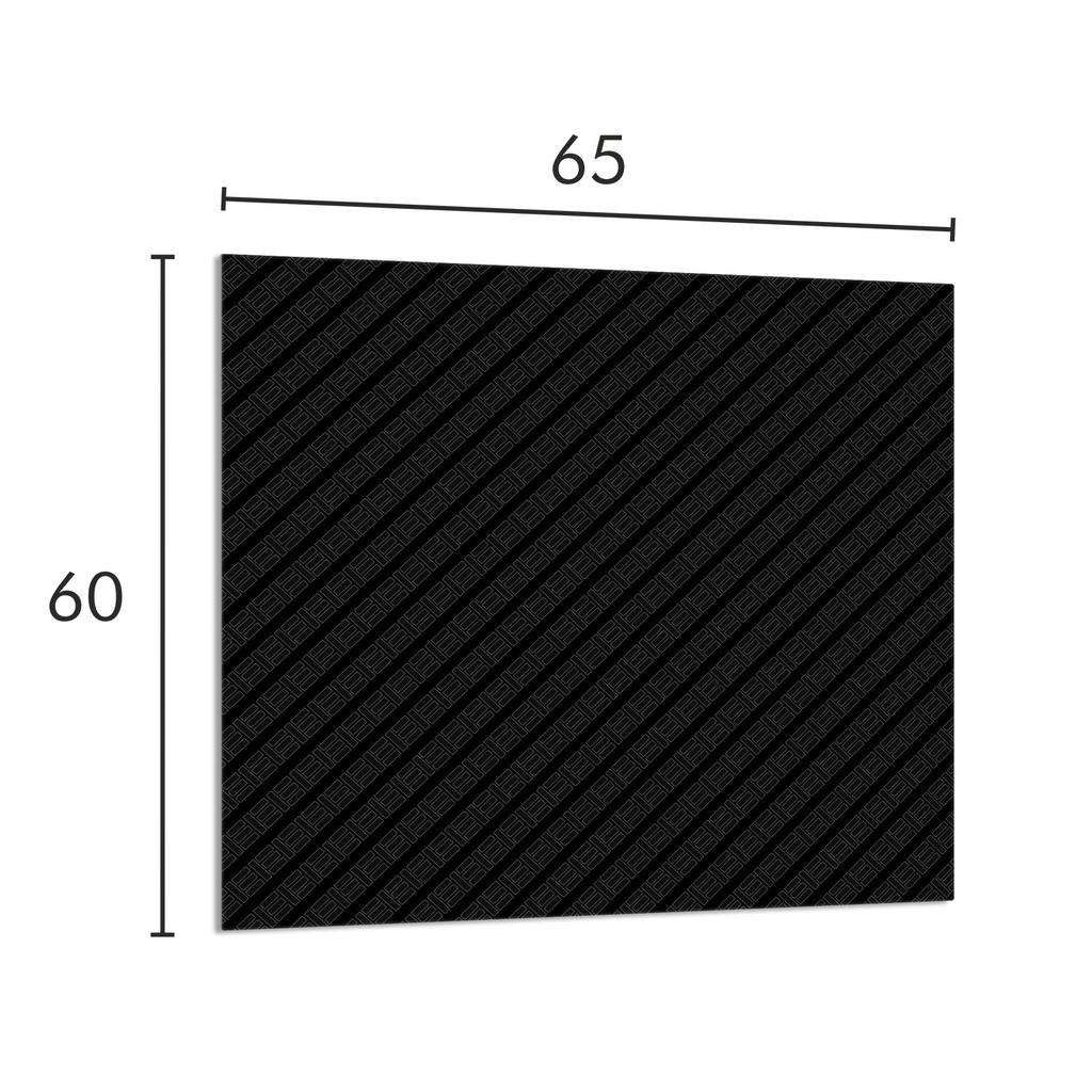 PANEL SZKLANY DO KUCHNI 65x60 Czarna