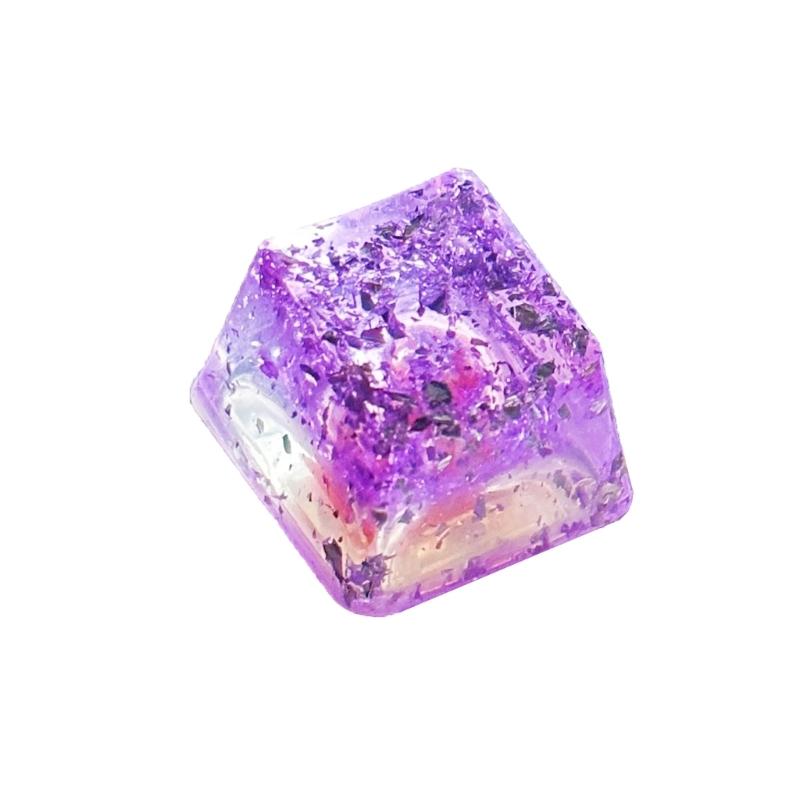 OEM Height Resin Keycap Featuring Color Foil Backlight for Mechanical Keyboards for Gamers and Collectors