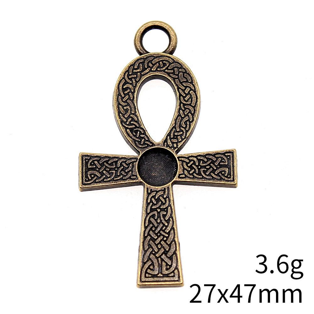 New Year's Day Charm Bracelet Italian Ankh Cross Charms Pendant Audience Chain Pendant