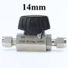 6 8 10 12 14 16 mm 1/4" 3/8" 1/2" 3/4" 1" Inch Tube OD Compression Union 316L Stainles Steel Hex Ball Valve 1000 PSI