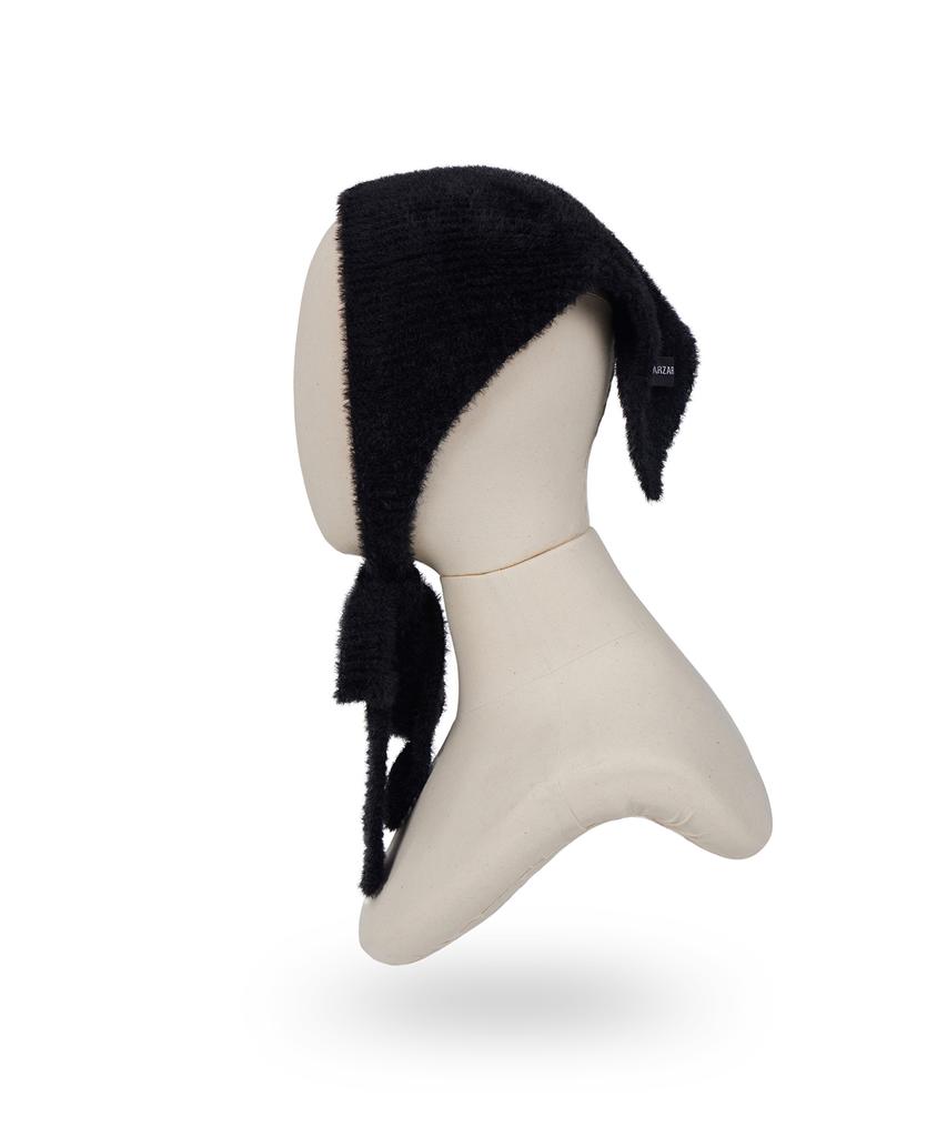 Bajal Label Knit Bandana Black