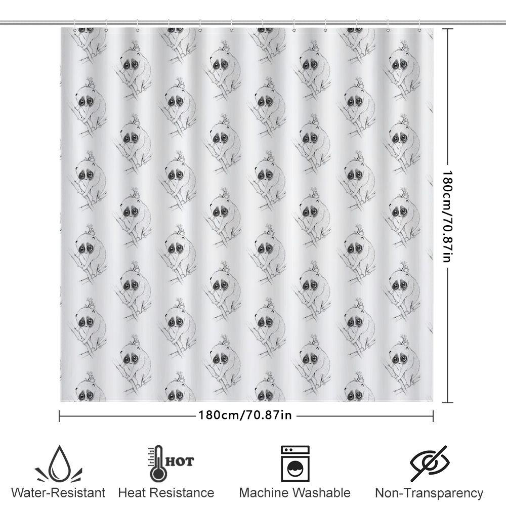 Shower Curtain Floral Vintage Botanical Pattern Farmhouse Decor Bathroom Fabric Waterproof Modern Style Home Textile Artistic Wa