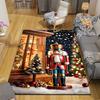 1Pc Christmas Gingerbread Decorations Rug Office Carpet Indoor Outdoor Doormat Nonslip Soft, Living Room Christmas Halloween Gift D91839