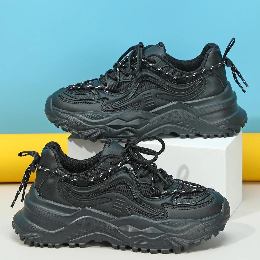 Chunky Sneakers Fashion Running Sports Shoes Women Platform Shoes Men Breathable Casual Sneakers Thick Sole Outdoor Footwear