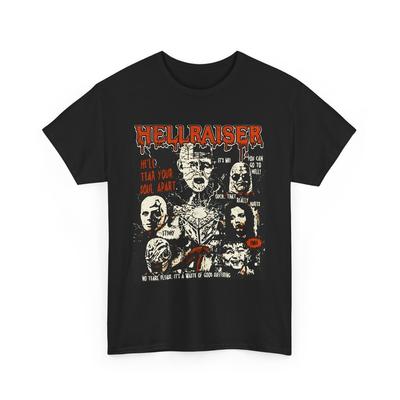 T-shirt Unisex Cenobiti Film Hellraiser, Maglietta Film Horror, Maglietta Cenobiti