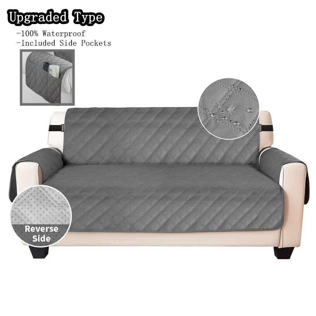 100% Waterproof Couch Covers Sofa Cover Non-Slip Sofa Slipcover with Elastic Straps Sofa Protector Furniture Cover for Pets Dogs