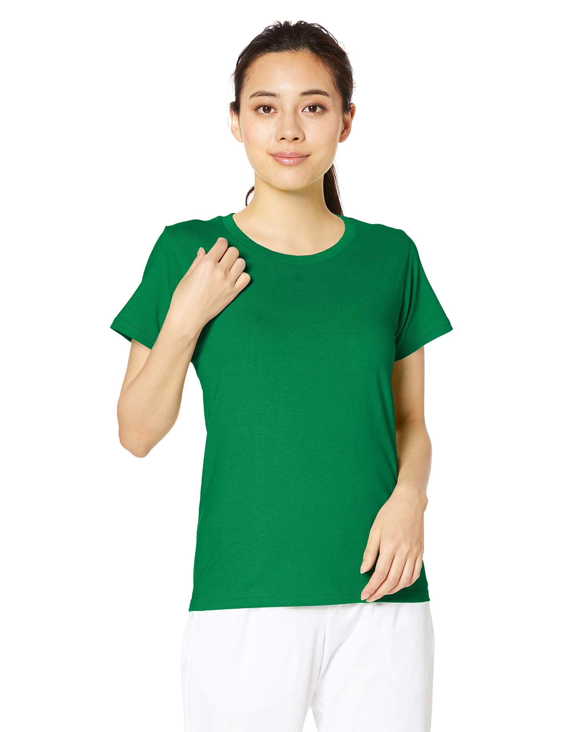 

Футболка с коротким рукавом, тяжелая, зеленого цвета, размер WL на японский [Print Star], 5,6 унций, женская 00085-CVT (Эквивалентный женский размер L)