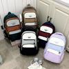 Schoolbag trendy cool new contrasting color backpack Korean version Mori large capacity high value backpack junior high school student schoolbag
