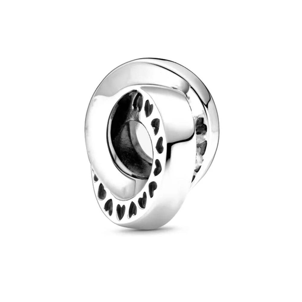 New 925 Silver Heart Spacer Beads for DIY Bracelet Fashion Jewelry Women Accessories Openwork Charm