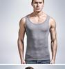 Herren Elastische Slim Fit Einfarbiges Sport-Tanktop
