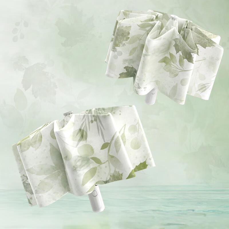 Bai Zi En W47 Automatic Printed Sun/Rain Umbrella