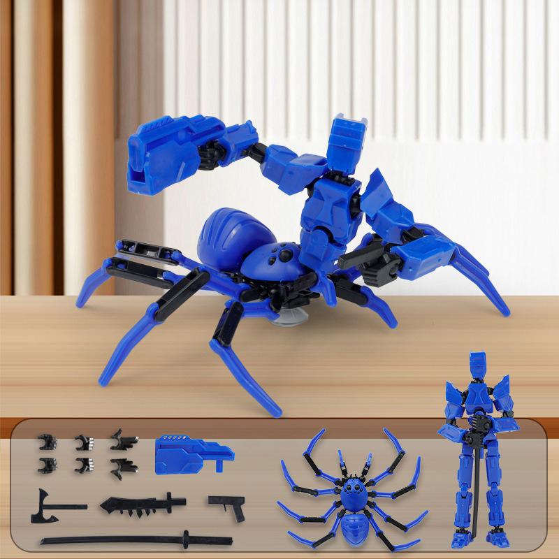 

Diy Spider Dummy Action Figure 13 Multi-Jointed Movable Shapeshift Robot 3D Printed Assembly Model Toys For Kids Adult