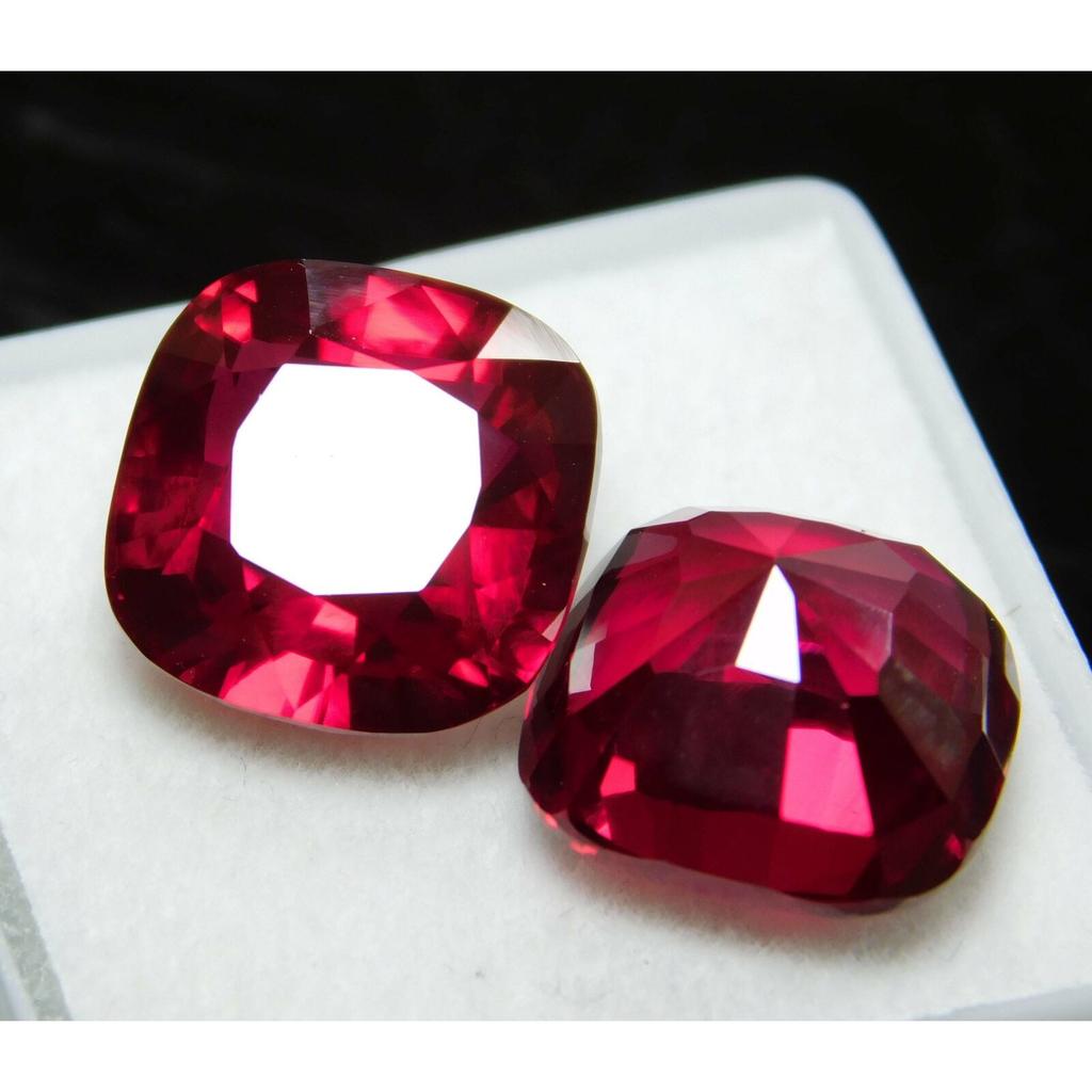 Natürlicher Rubin Kissenform Makelloses Rot 18,00 Ct ZERTIFIZIERTER loser Edelstein