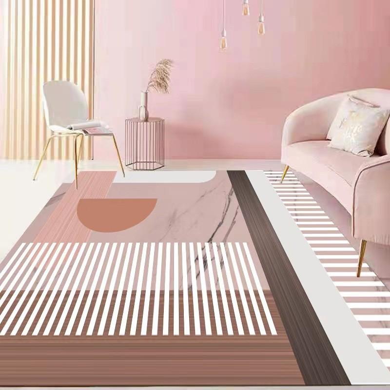 ins Wind Girl Wind Home Living Room Girl Pink Carpet Bedroom Covered With Large Bed Blanket Absorbent Non-slip Blanket