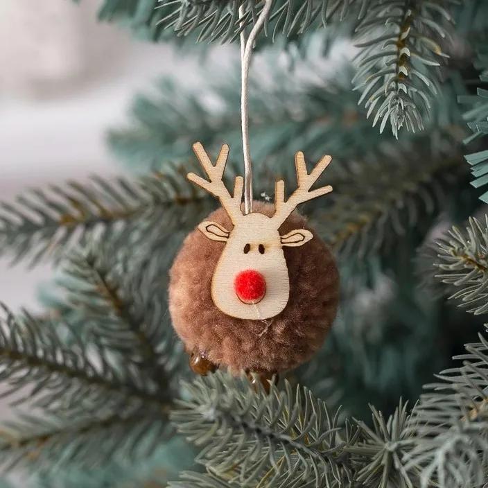 

Christmas Tree Hanging Pendants Happy New Year Bell Pendant Merry Christmas Decorations for Home Xmas Ornaments Couple Gift