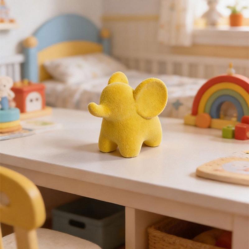 Resin Elephant Figurines Elephant Statues Animal Sculptures Collectibles Table Ornament for Home Office Decorations