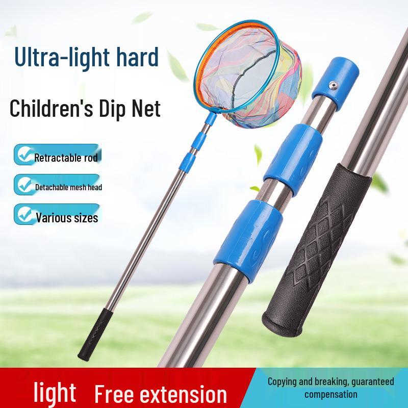 Children's Outdoor Fishing Net: Durable Net Bag for Catching Small Fish, Shrimp, and Butterflies.