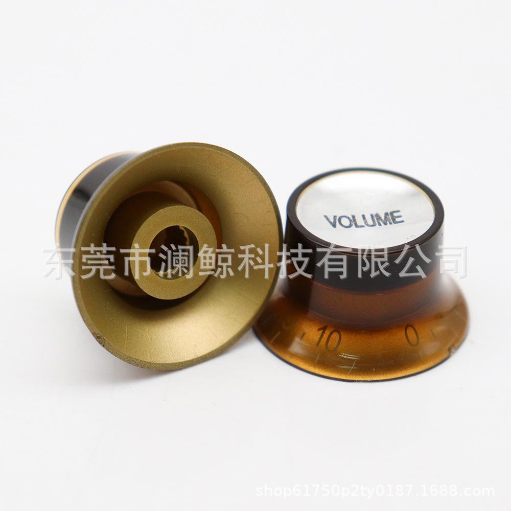 Hat-Shaped Electric Guitar Volume Knob for LP Bass, Tone/Volume Aluminum Potentiometer Cap