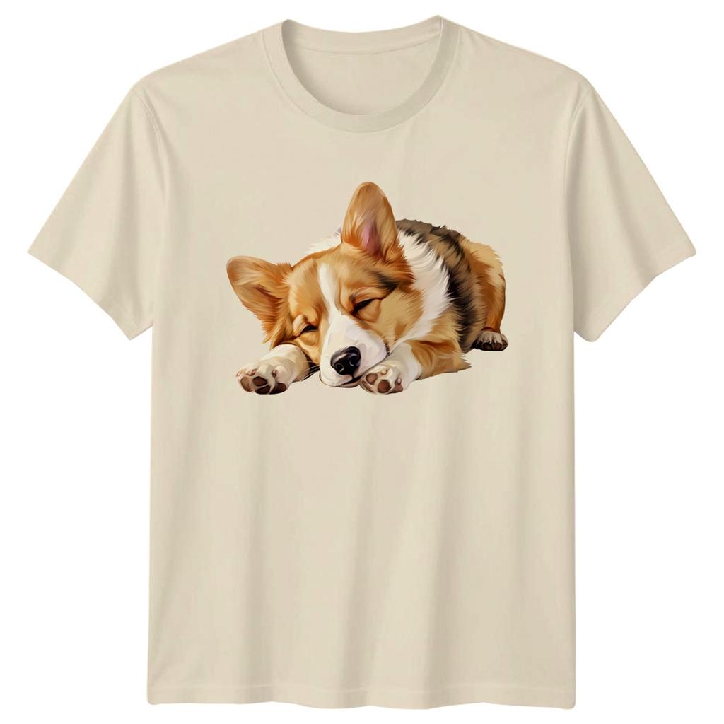 Sleeping Corgi Dog Animals Unisexs TShirt Unisexs Tee Graphic Unisex Top