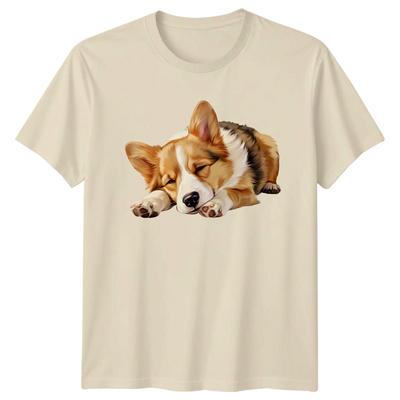 Sleeping Corgi Dog Animals Unisexs TShirt Unisexs Tee Graphic Unisex Top