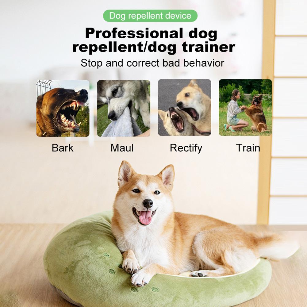 LED Flashlight Torch Dog Anti Barking Training Device Double Head Dog Repeller Rechargable Ultrasound Pet Dog Training Device