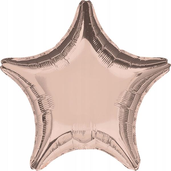 Star Foil Balloon Rose Gold, 45 1 Piece