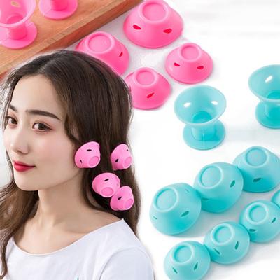 10Pcs/Set Soft Silicone Magic Hair Styling Curler Roller Care Twist DIY Tool