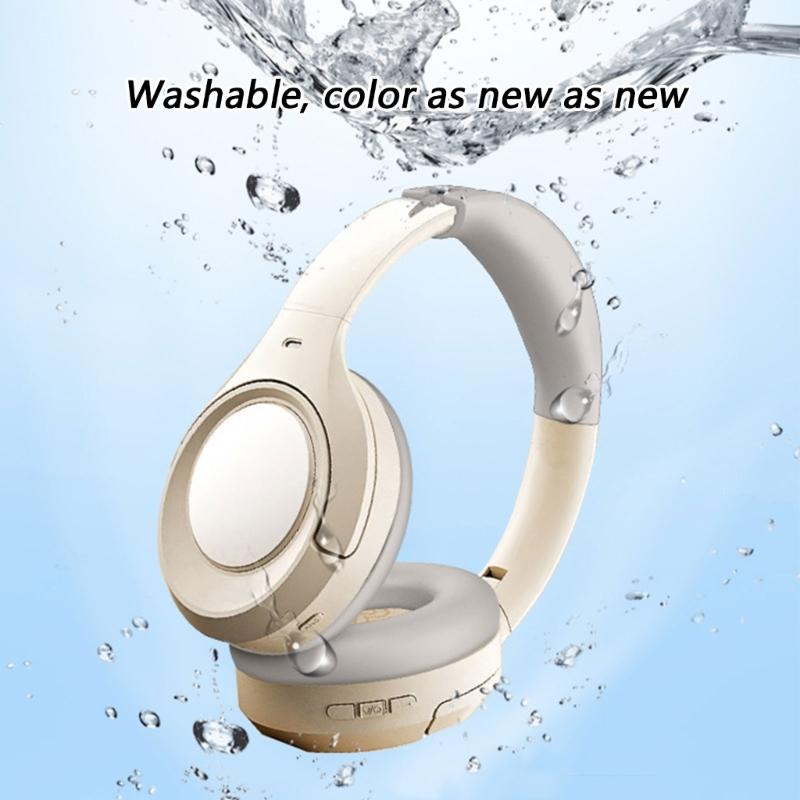 Replacement Ear Pads Earphone Cushion Headbeam Pad for IKF King Professional Headphone Noise Isolating Silicone Earpads