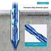 Masonry Concrete Spiral Drill Bit Eccentric for Glass Ceramic Tile Brick Plastic Wood Mason Hard Alloy Wall Hole Cutter Saw Blue