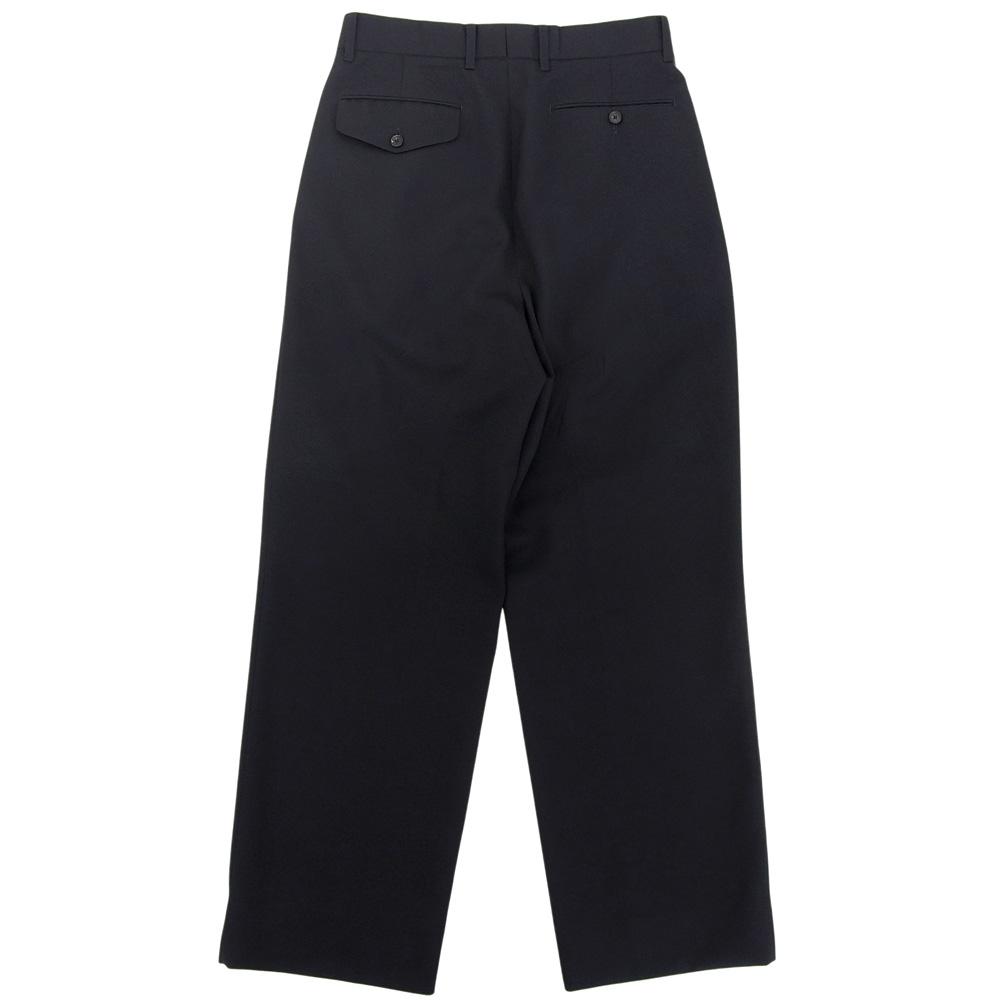 The CLASIK Unused Men's Wool Pleated Trousers, Dark Navy, Size 46, CKTR-169, 25 Stainless Steel Bottoms 46 Dark navyUsed