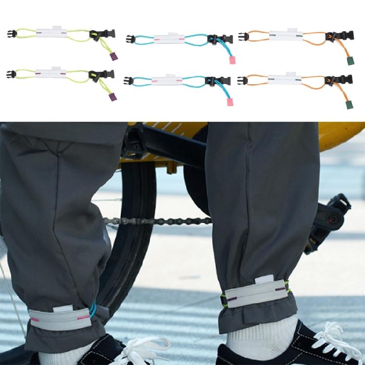 2 Stück Vielseitige Reflektierende Beinbänder Hosenbeine Binden Knöchelband Tragbare Bänder für Outdoor und Nachtläufer